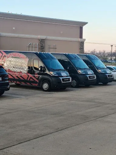 Affordable Door Co fleet of branded service vans in Oklahoma City OK