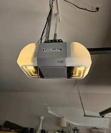 LiftMaster myQ smart garage door opener installed by Affordable Door Co in OKC